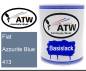 Preview: Fiat, Azzurite Blue, 413: 1L Lackdose, von ATW Autoteile West.